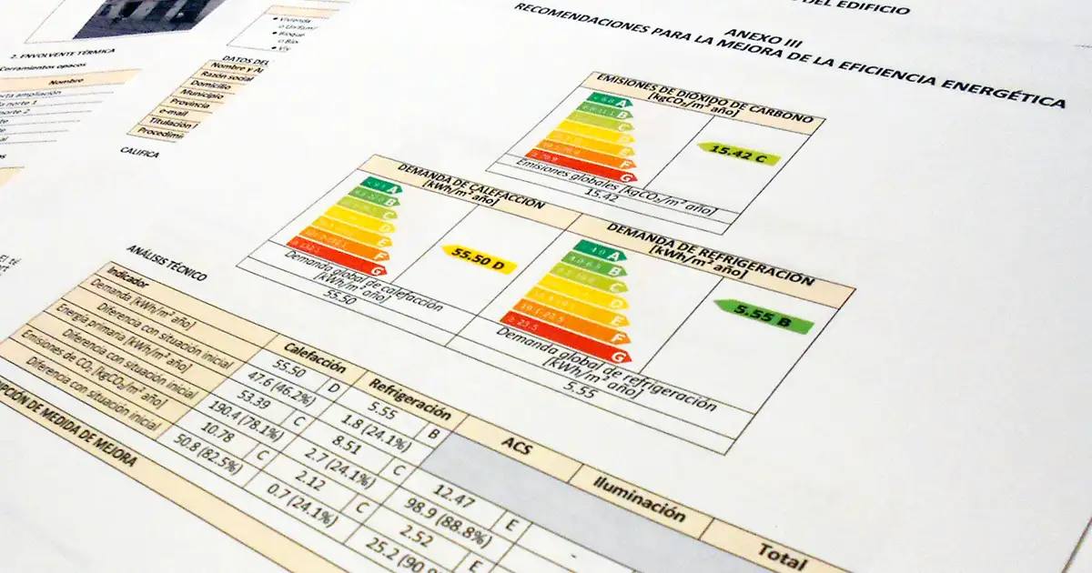 Certificado energético en Madrid